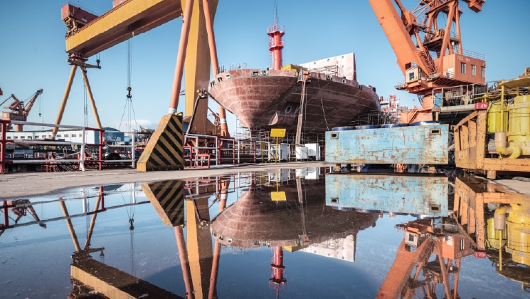 Shipyard dock