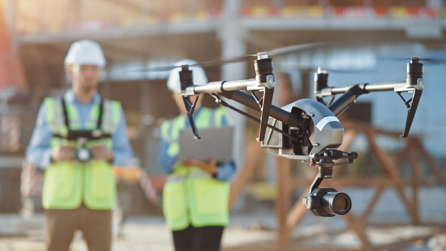 Managing construction risk with drone technology